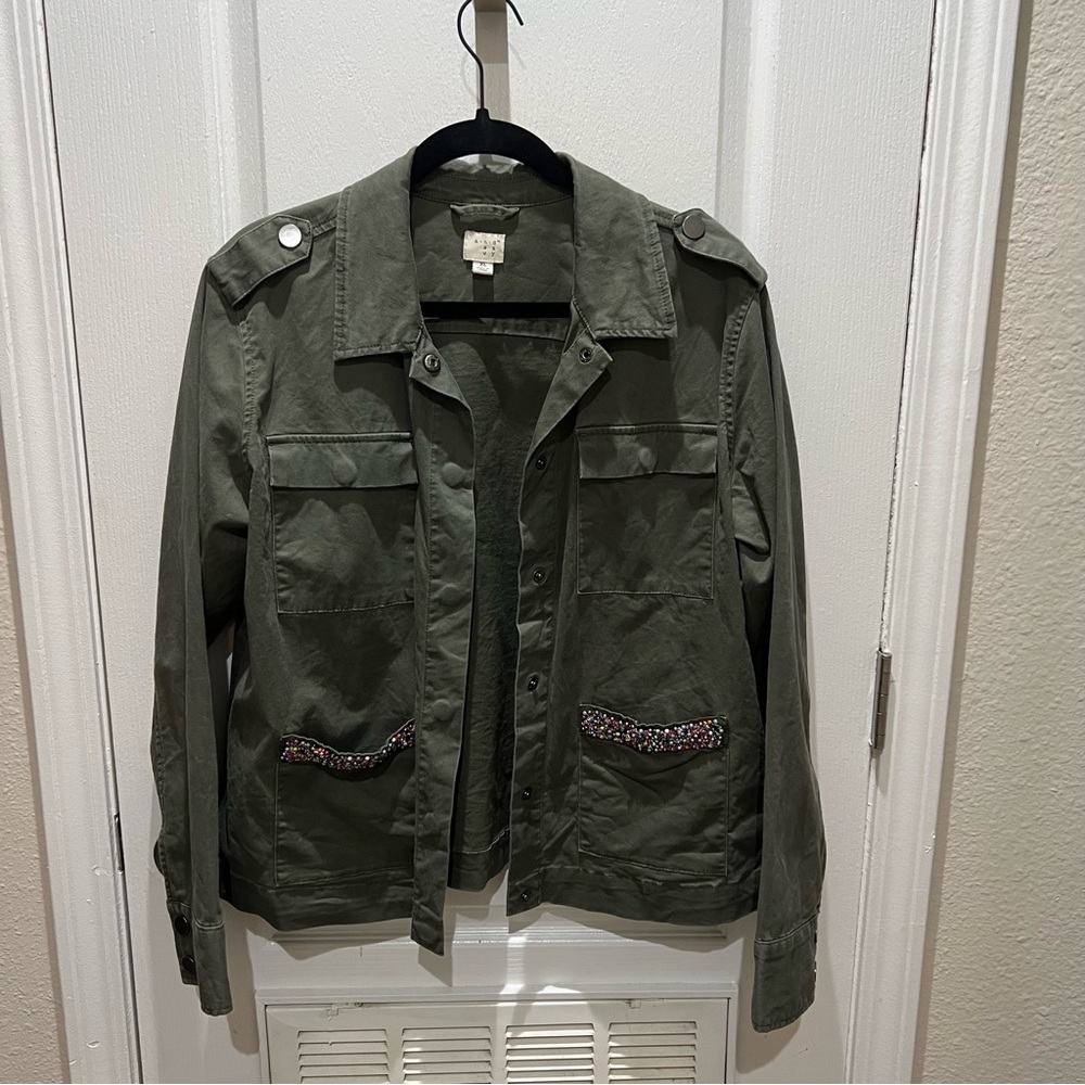 A New Day jacket with beaded detail pockets